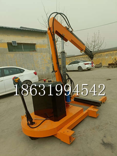 张家界市自卸车厢随车吊 自制轮式四不像起重机 四驱平板吊 5吨 贵盛